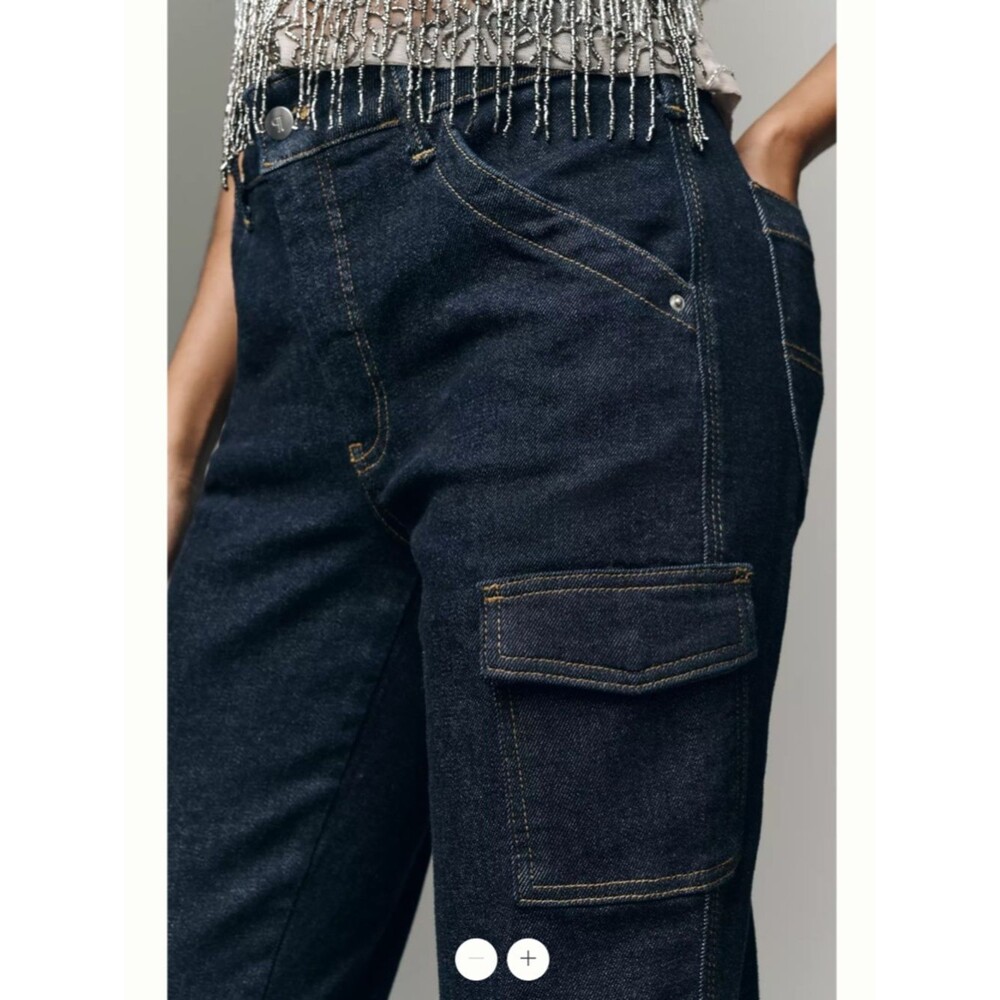 Anthropologie Pilcro Dylan Mid-Rise Puddle Straight-Leg Jeans - Picture 5 of 5